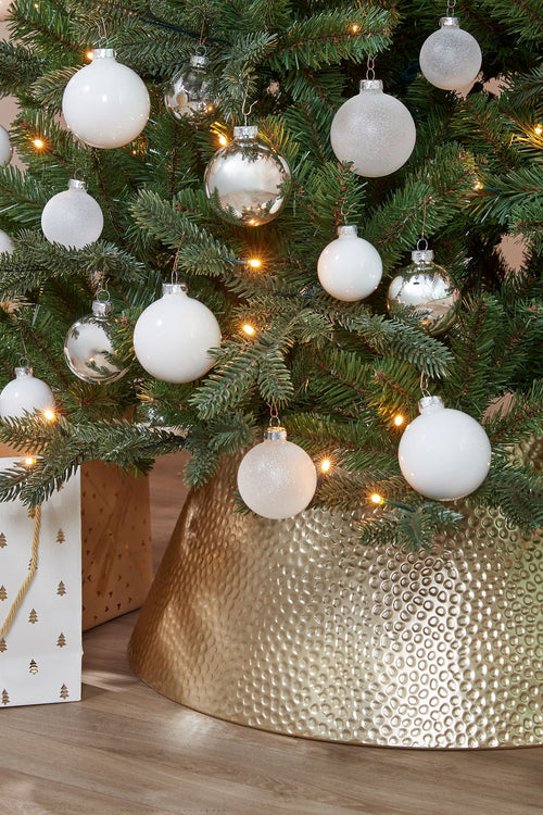 Mica Decorations Kerstboomrok - L50 x B30 x H26 cm - Metaal - Goud