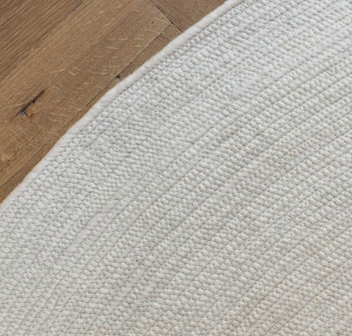 Interieur05 Rond wollen vloerkleed Gapo wit - 180 x 180 cm - vtwonen shop