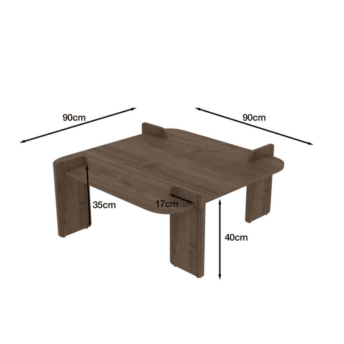 Calicosy - NOMA Salontafel - Naturel - 90x90x35 cm