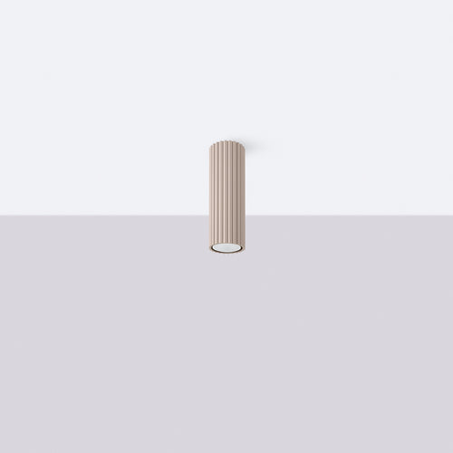 Sollux Lighting Plafondlamp KARBON 20 taupe - 6,5x6,5x20cm