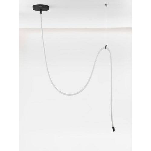 Nova Luce ILANE Geïntegreerde LED-hanglamp voor plafond, zandkleurig zwart, Triac dimbaar, 33W, 2499lm, 3000K