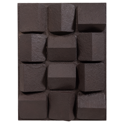 WOOOD wanddeco Axis - Betonlook - Bruin - 81x61x9