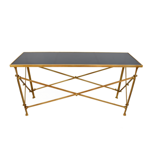 Signature - POMPADOUR Design haltafel - Goudkleurig - 42x142x76 cm