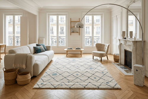 AFK Living vloerkleed Diamond - shaggy - beige - 160 x 230 cm