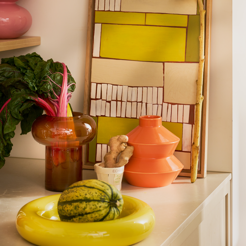 Urban Nature Culture serveerschaal Lou warm olive - Ø 36 * 10 cm