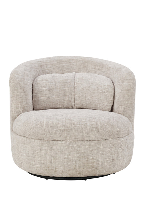 DÉJA Living Draaifauteuil Lilou - Greige Stof - Zithoogte 40cm