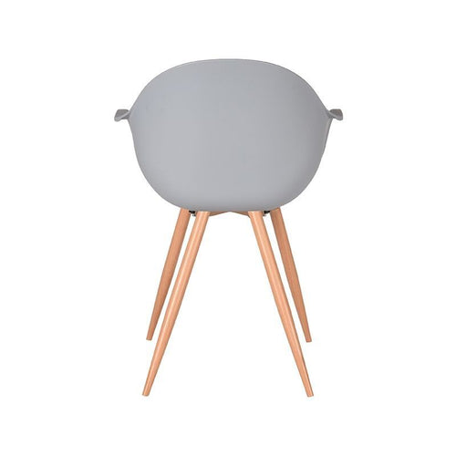Label51 Eetkamerstoel Parma - Grijs - Zithoogte 50cm - Set van 4