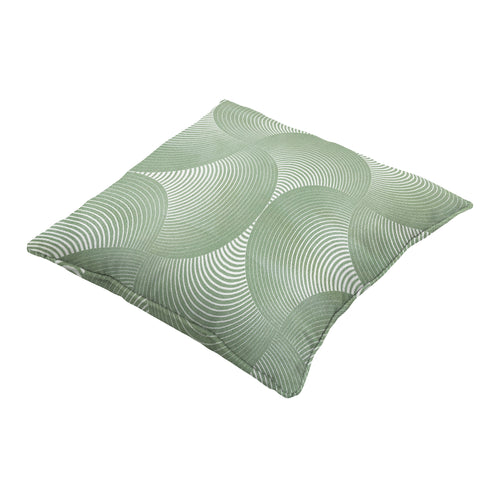 Madison sierkussen Napels - groen - 50x50x10cm - set van 4