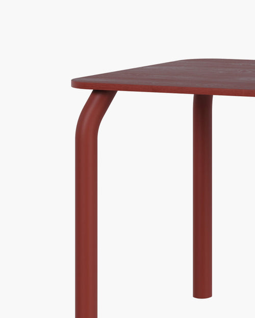 noo.ma Meko eettafel 140 x 80 cm - Auburn Red, hout, 6 personen