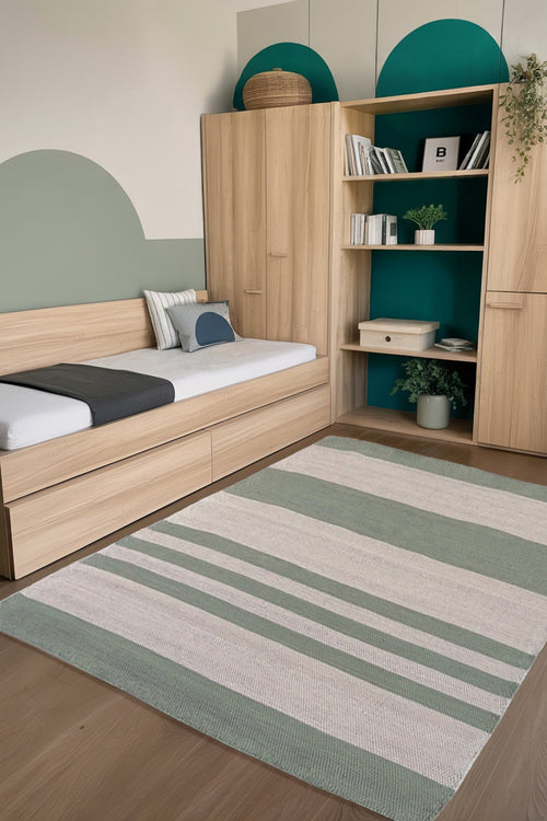 AFK Living vloerkleed Tiago - handgemaakt - Gerecycled katoen - 140 x 200 cm - vtwonen shop