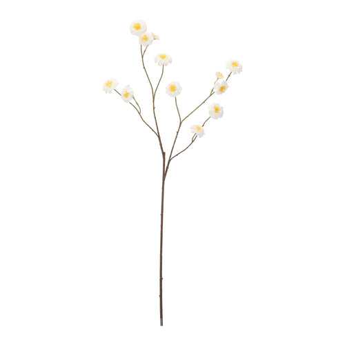 Maxifleur Zinna Kunstbloem Vertakt 110cm Creme