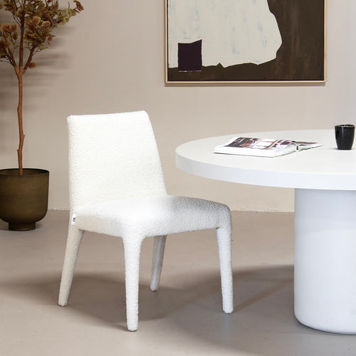 DÉJA Living Eetkamerstoel Méline - Stof - Beige - Set van 2