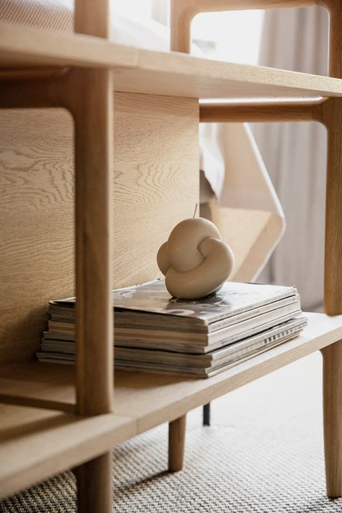 Rowico Home Holton Hoge Houten Wandkast - B 140 cm - Naturel - vtwonen shop