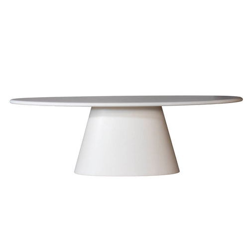 DÉJA Living Eettafel Brunn - Ovaal Beige Eco Composiet - 240cm