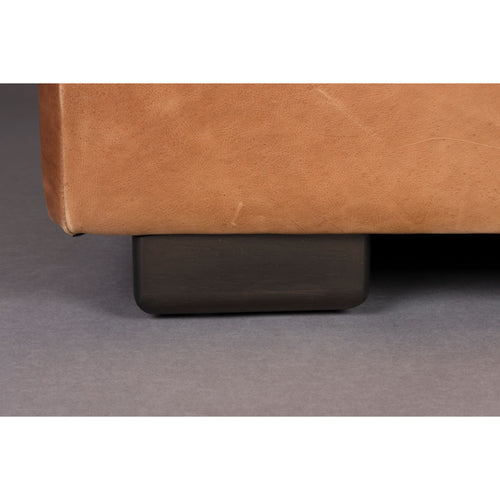 Dutchbone Douglas 3-zitsbank Leer Cognac Bruin - vtwonen shop