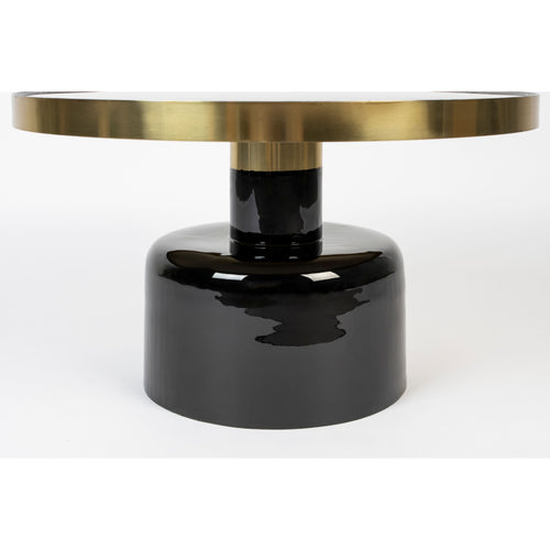 Zuiver Glam Salontafel Rond 60 cm Zwart/ Goud - vtwonen shop