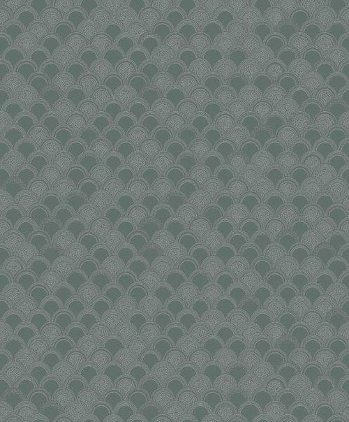 Borastapeter behang art deco motief groen - 53 cm x 10.05 m - 660857