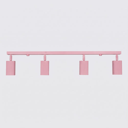 Sollux Lighting Plafondlamp RAYO 4L roze - 81x6x16,5cm