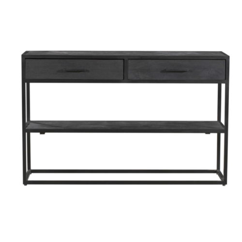 StarFurn Sidetable New York - Rechthoek Zwart Hout - 120x35x76cm - vtwonen shop