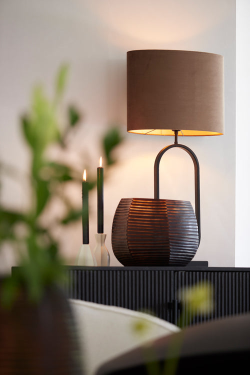 Light & Living lampenkap VELOURS - 38x17.5x28cm - bruin