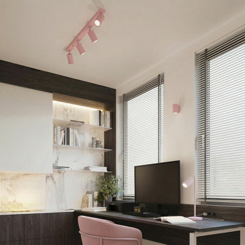 Sollux Lighting Plafondlamp KARBON 4L roze - 81x6,5x16,5cm