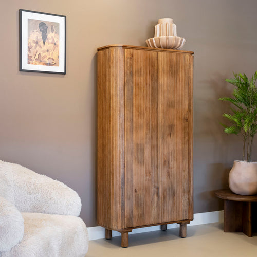 Giga Meubel Wandkast Myra - Mangohout - 95x40x180cm
