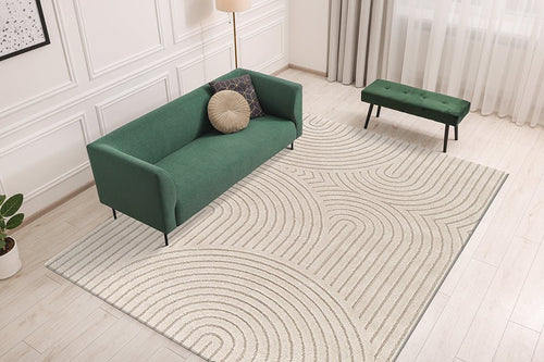 AFK Living vloerkleed Groove - reliëfeffect - beige - 160 x 230 cm - vtwonen shop