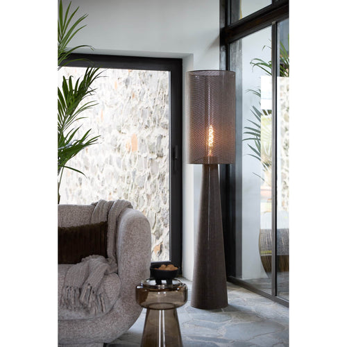 Light & Living vloerlamp Micky - bruin - Ø38cm