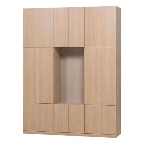 WOOOD wandkast combinatie 162 cm Build - Eiken Decor - Naturel - 215x162x41