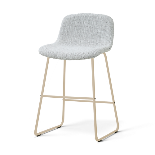 Nolon Nino-Mats barkruk grijs melange - beige onderstel - 65 cm