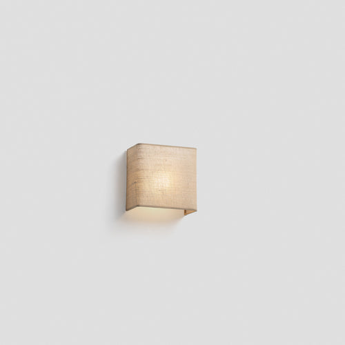 Faro Otton Vierkante jute wandlamp
