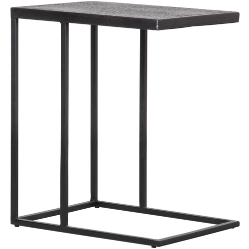 WOOOD bijzettafel u-vorm buiten Feba - Metaal - Zwart - 55x45x35 - vtwonen shop