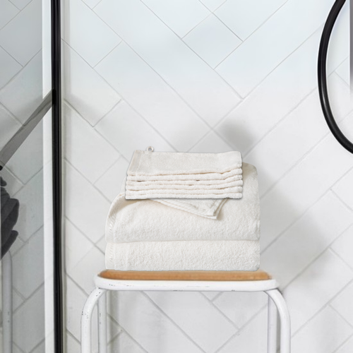 Ten Cate handdoeken 6 stuks - 50x100 cm - washandjes 6 stuks - wit - vtwonen shop