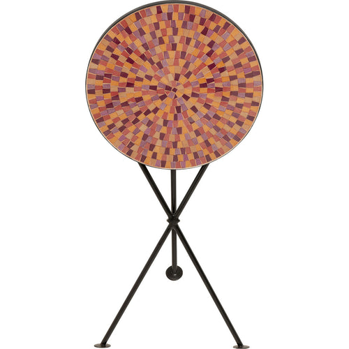 Kare Design Bijzettafel Clack Mosaic Ø35cm rood