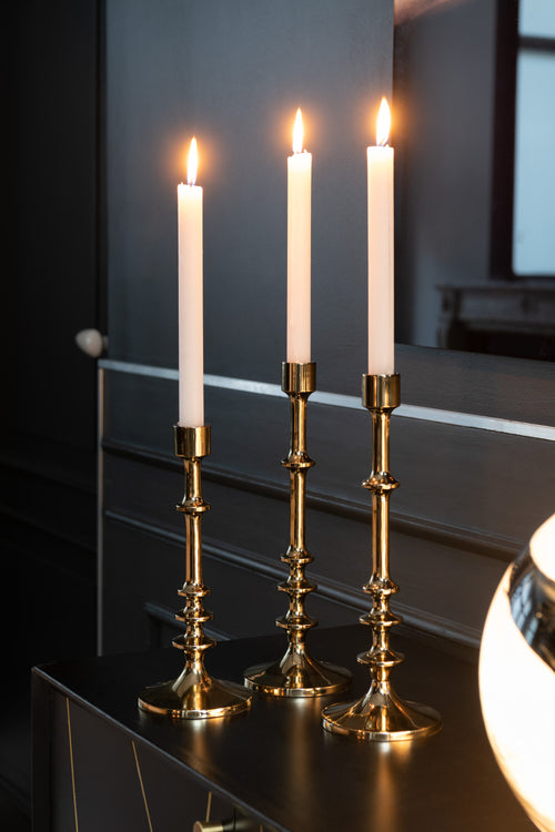 J-Line kandelaar Klassiek Design – aluminium – goud - small - vtwonen shop