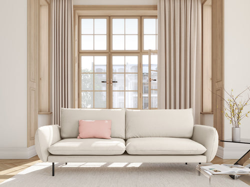 Cosmopolitan Design Bank Vienna 4-zits, boucle, beige - 92x230x95cm