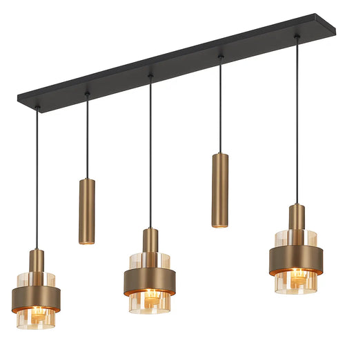 Highlight hanglamp Marrone - 5 lichts - 120  x 160   cm - brons