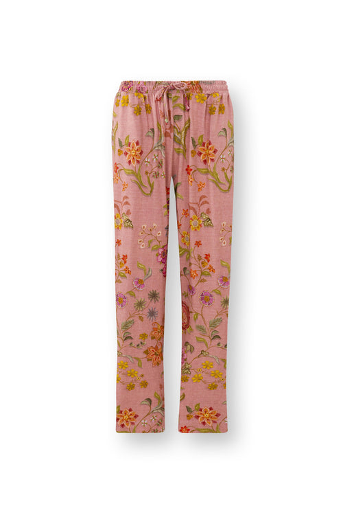 Pip Studio - Belin Pyjama Broek Dames - Coco Flower - Koraal - XL - vtwonen shop