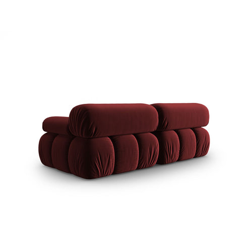 Cosmopolitan Design - Modulaire bank Cortina 2-zits, flueel rood - 94x188x70cm