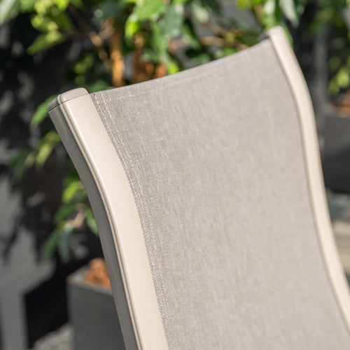 Garden Impressions Tuinstoel Hilly stapelbaar taupe - 4 stuks