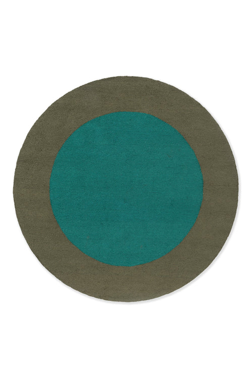 Rond Vloerkleed Brink en Campman Festival Aqua Outdoor Round 200 cm rond - vtwonen shop