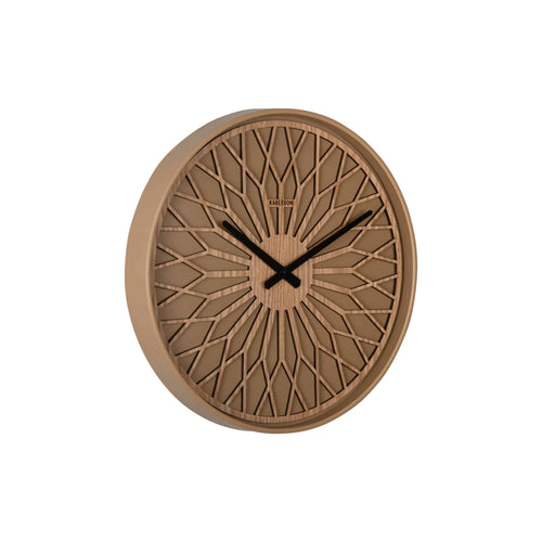 Karlsson wandklok Girasol - bruin - Ø40.6cm