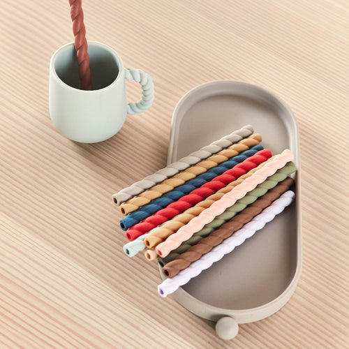 OYOY Rietjes set van 6 1 x 1 x 16 cm – Rood siliconen