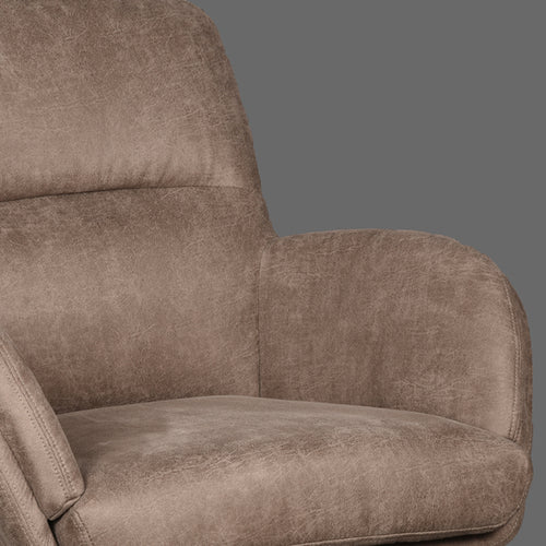 LABEL51 Fauteuil Moss - Taupe Stof - Draaibaar - vtwonen shop