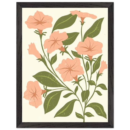 Artfulprints Poster met Lijst Boho – Garden breeze   - 30x40 cm - Roze