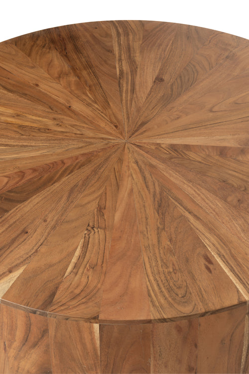 J-Line salontafel Rond - hout - naturel - vtwonen shop