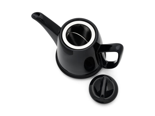 Bredemeijer - Theepot Cosy Manto 1,0L zwart/zwart - vtwonen shop