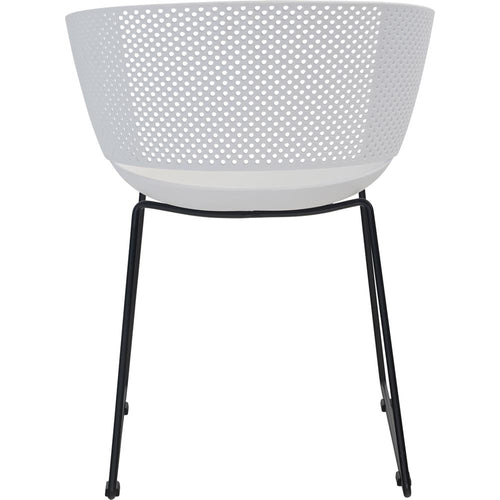 Lesli Living bistrostoel Orly - wit - 58,5x45,5∕53x79cm - set van 4