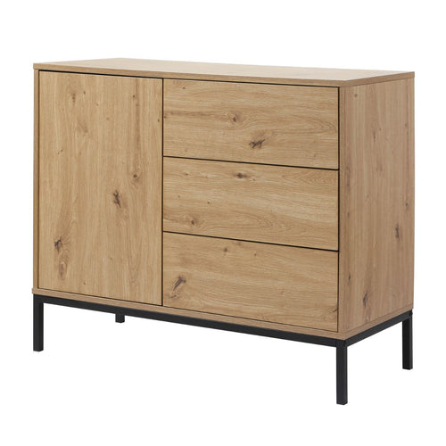 Calicosy - LENNY Ladekast Slaapkamer - Eiken - 40x90x80 cm