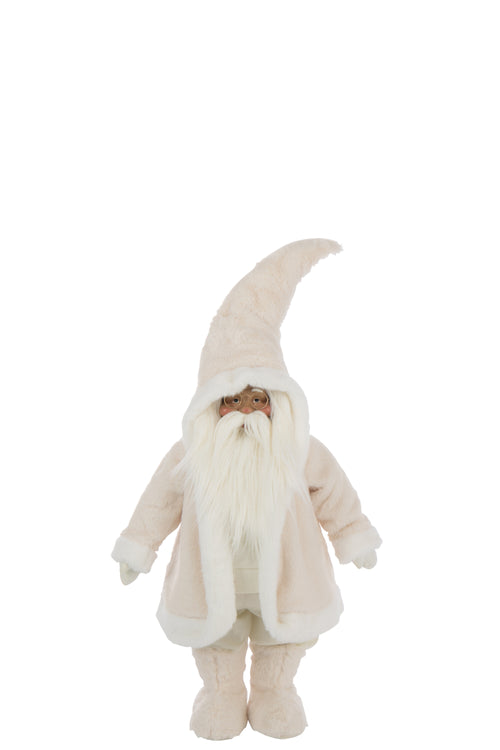 J-Line figuur Kerstman Bril - polyresin - wit - vtwonen shop